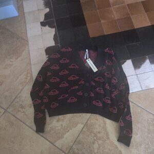 Dangerfield Black and Pink UFO Cardigan